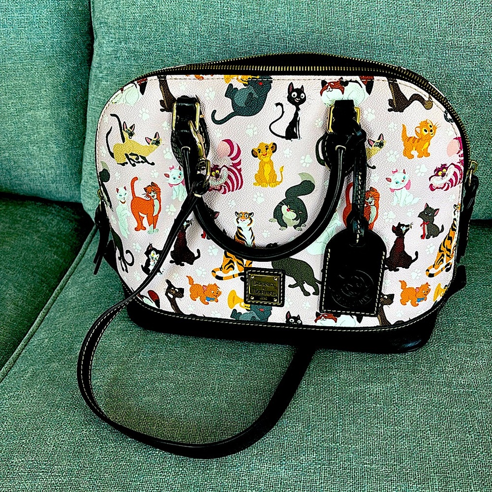 Dooney and Bourke kitty purse. All the cats from Disney movies.